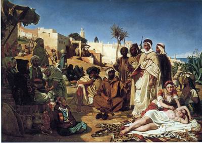 Arab or Arabic people and life. Orientalism oil paintings 601